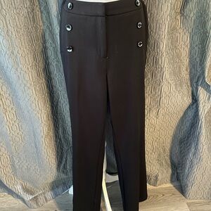 Nine West Black Women's Trousers with Button Accents